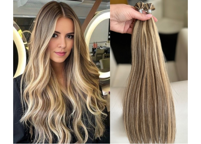 Extensii MICRO KERATINA Russian Hair Saten Suvitat #6/#24